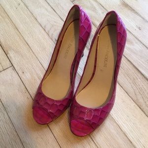 Enzo Angiolini peep toe heels